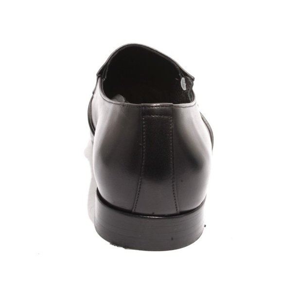 Italian ROBERTO SERPENTINI 28416 Black Nappa Leather Classic Dress Shoes